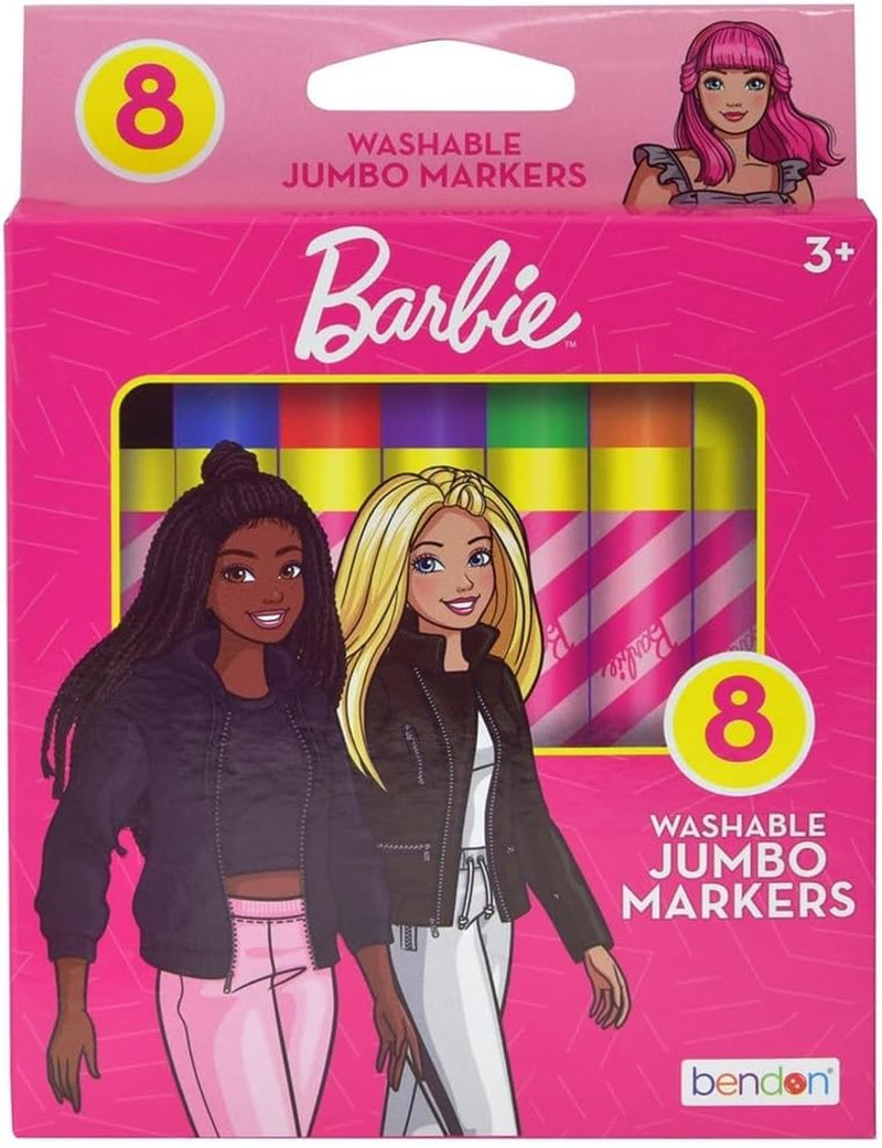Barbie Washable Jumbo Markers (8-Count)