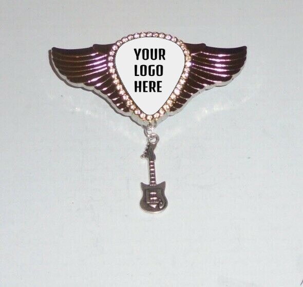 Custom Design Promo Concert Music Pin Badge Guitar Pick Band Jacket Hat Hit Song