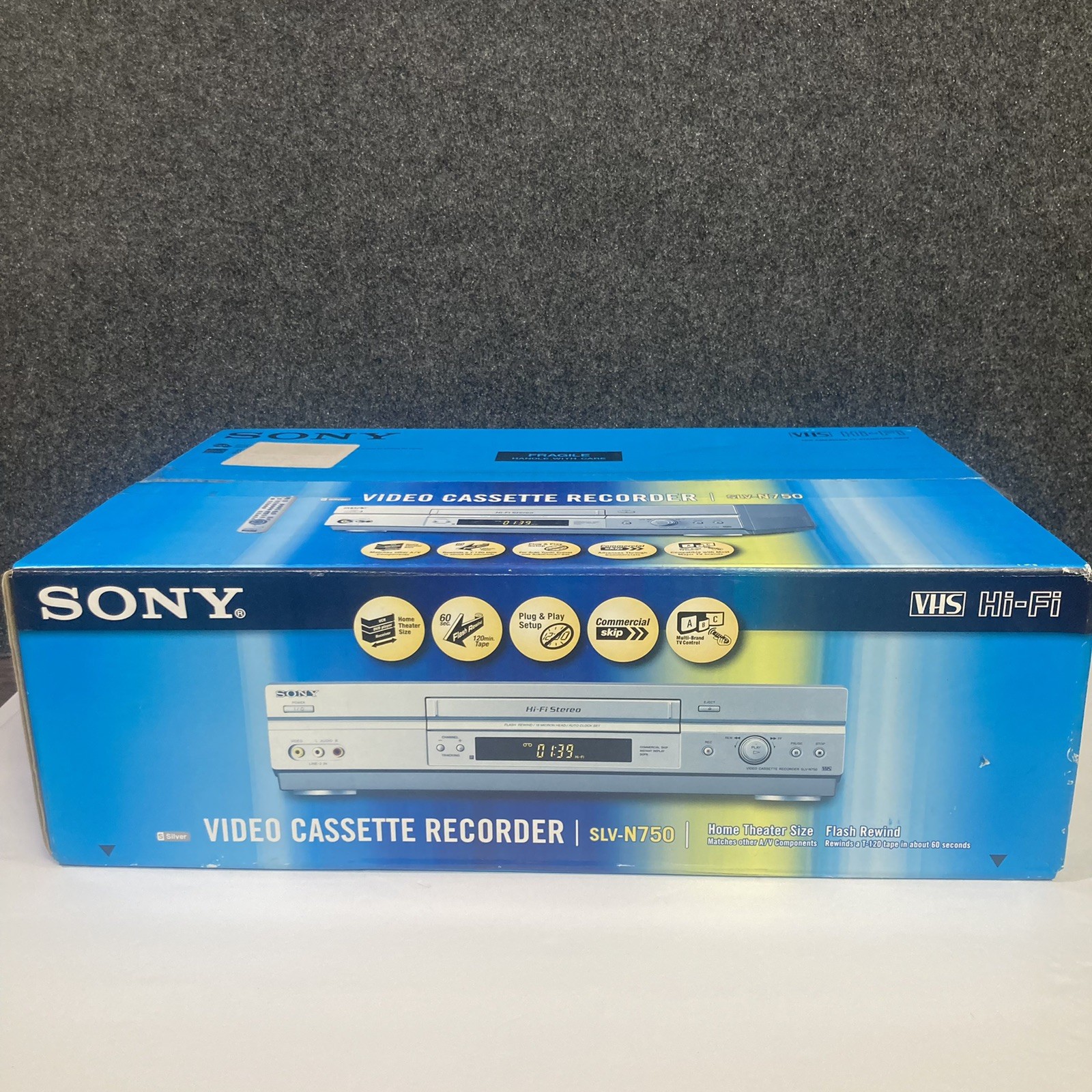 SONY SLV-N750 VHS VCR Video Cassette Recorder