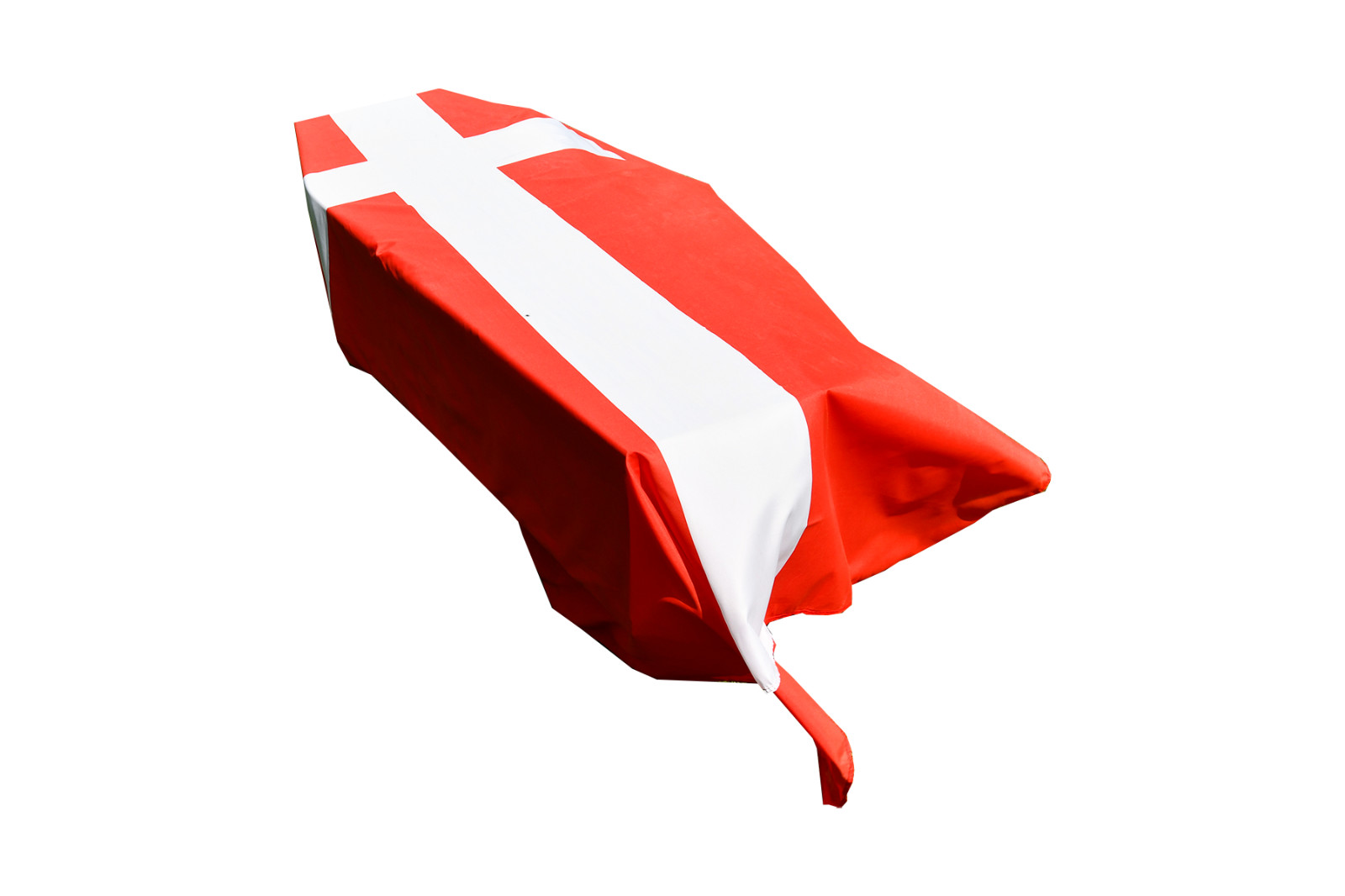 Denmark Flag Coffin Drape - Quick Dispatch