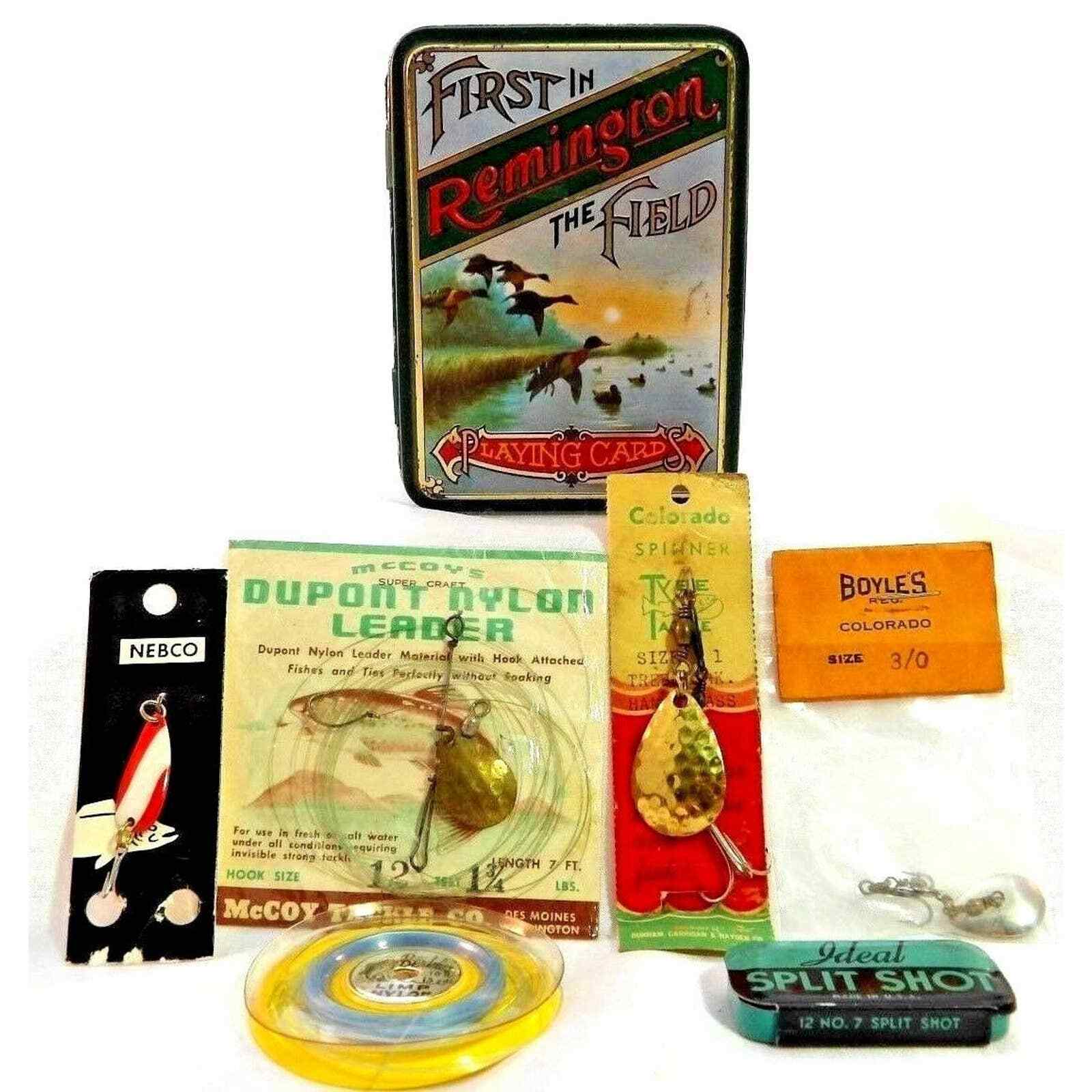 Vintage Lot - Colorado Spinners + Ideal and Remington Tins