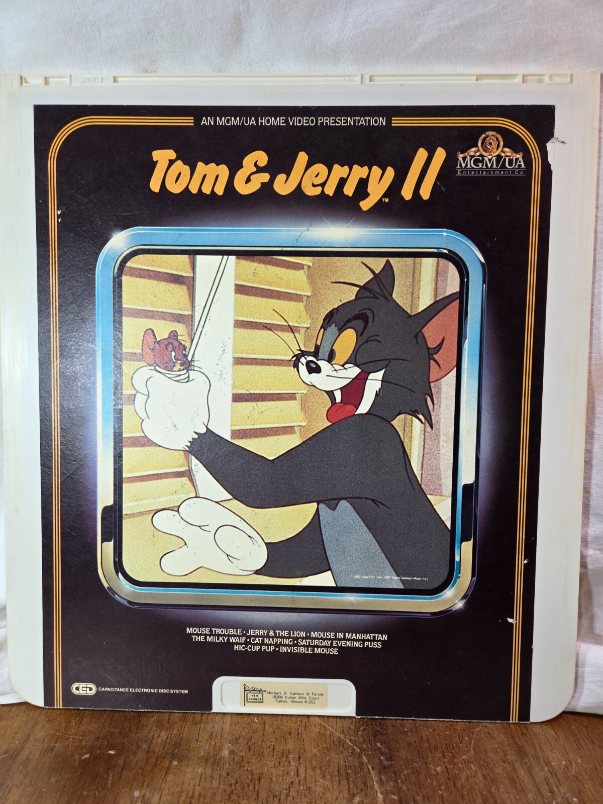 CED 💿 TOM & JERRY II Cartoon Cult Animation Cat & Mouse Clips MGM/UA VideoDisc