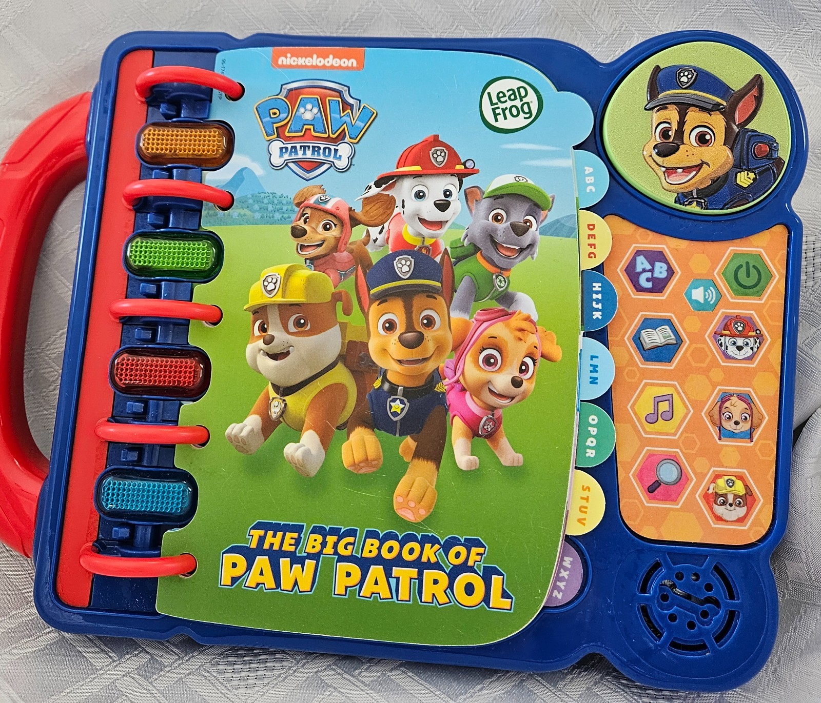 Leap Frog the Big Book of PAW Patrol  Sounds Lights Music Works Great preowned