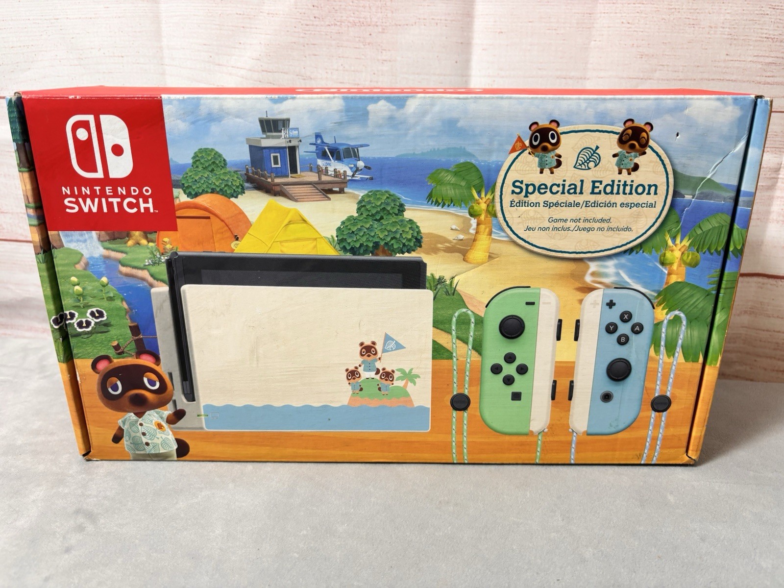 Nintendo Switch Animal Crossing Console Special Edition EMPTY RETAIL BOX ONLY