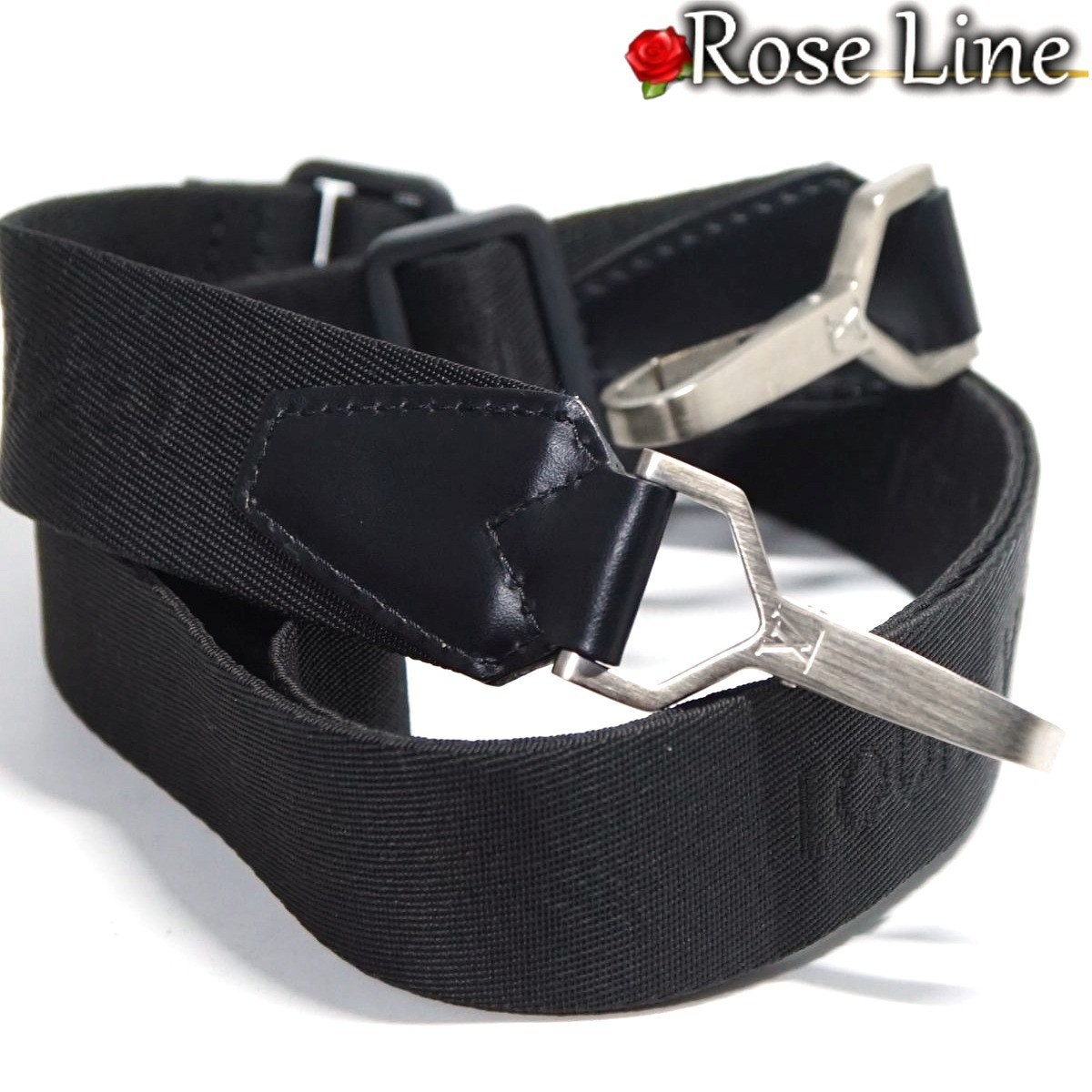 Louis Vuitton Shoulder Strap Ardoise Black Kendall Boston Bag Adjustable