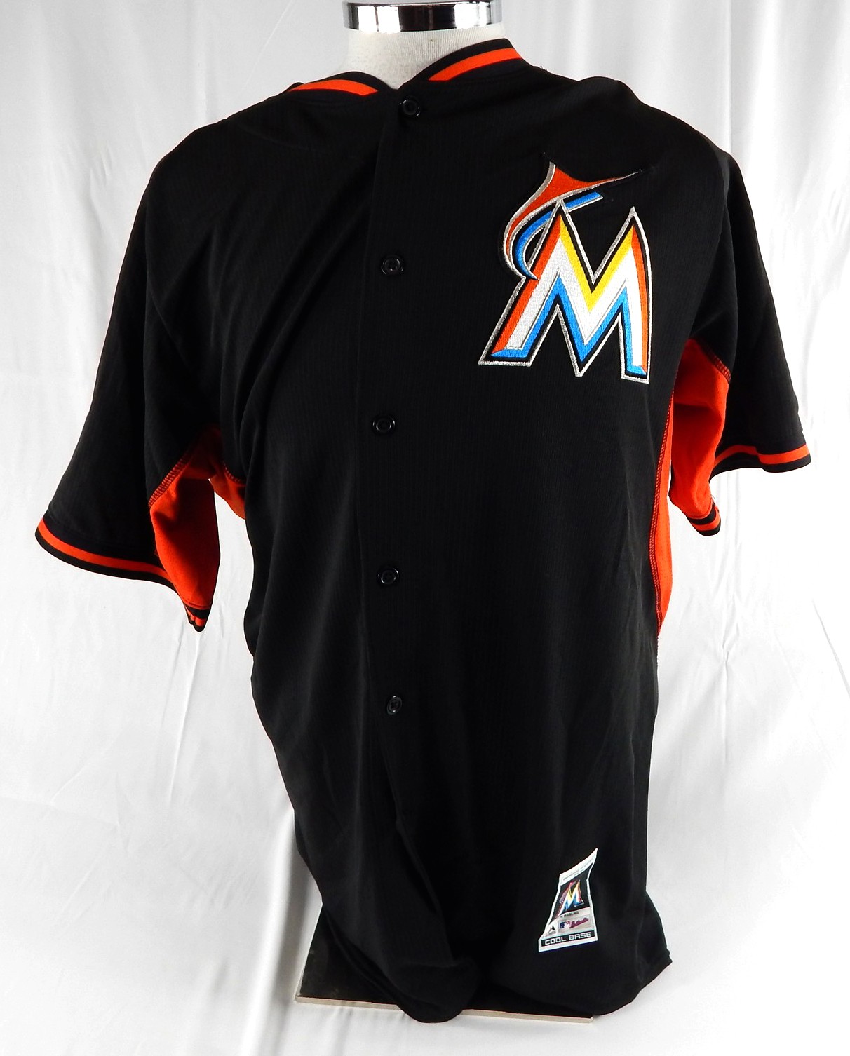 2014-16 Miami Marlins Nick Wittgren #82 Game Used Black Jersey ST BP 48 013