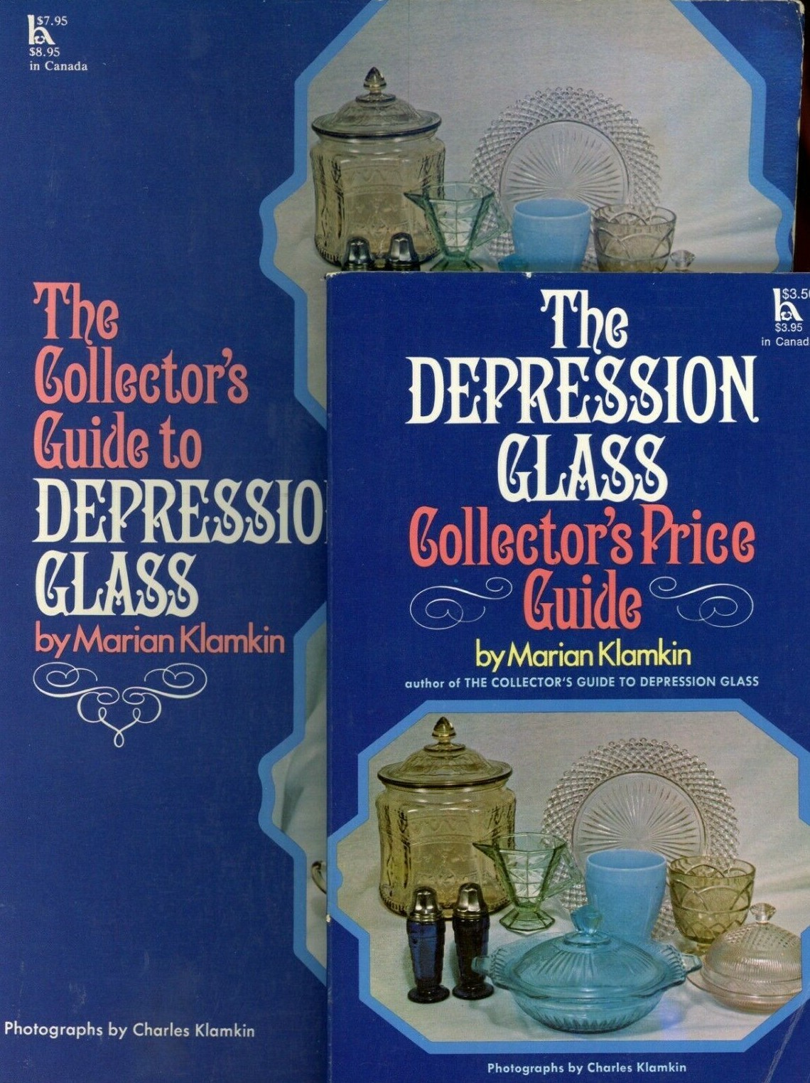 2-Vol Book Set / Vintage Depression Glass - Types Makers Dates + Values