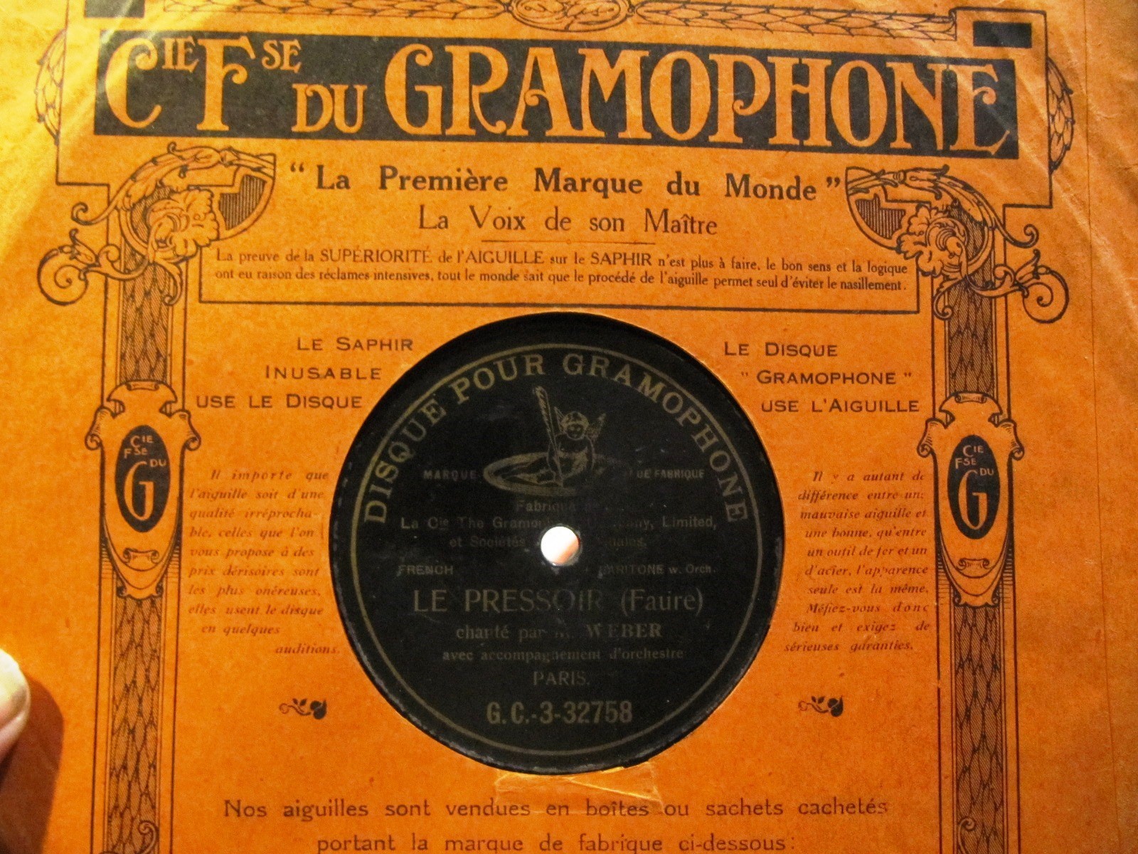 1907 HENRI WEBER Teatre Gaiete AU MAROC LA NOUBA / Le Pressoir French Chanson