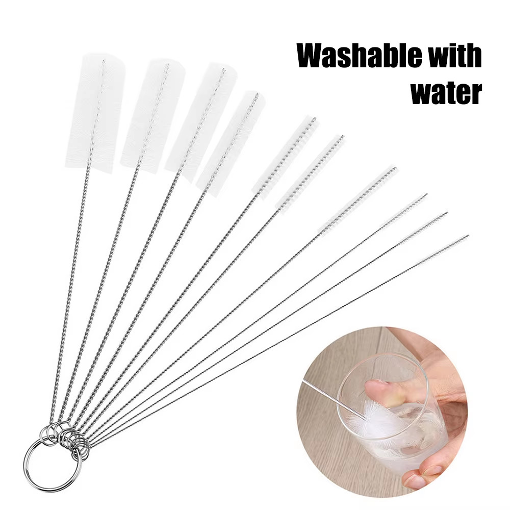 10PCS Cleaning Tattoo Tattoo Equipment Pipeline Cleaning Tools Pipe Brush Stainl
