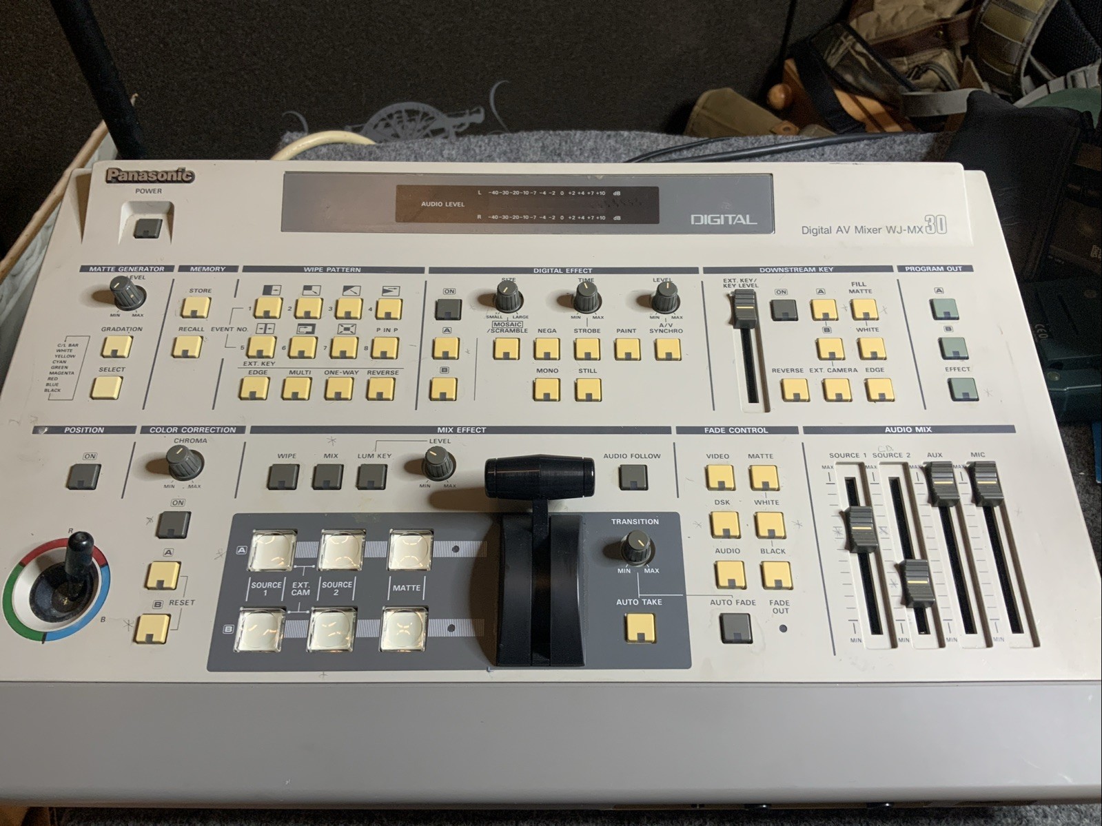 Panasonic WJ-MX30 Vintage Professional Digital AV Audio Video Mixer -REPAIR READ