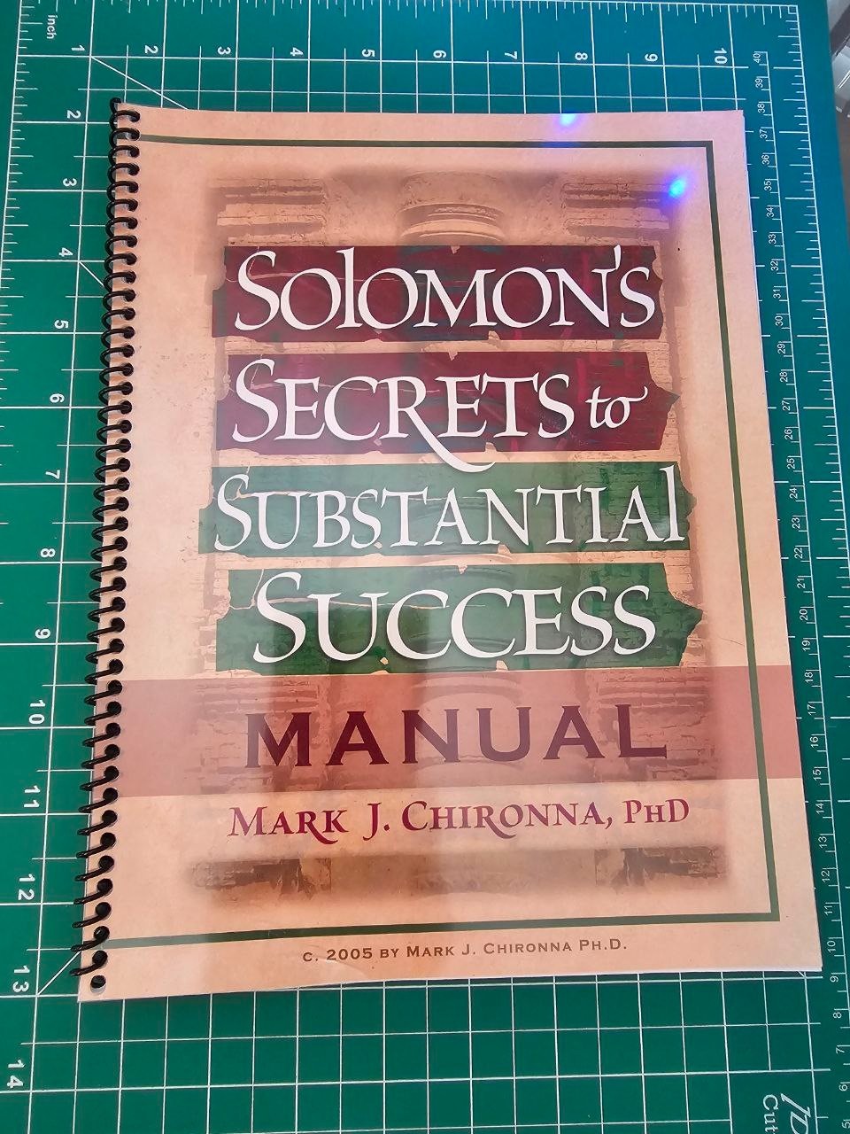 mark chironna solomon's secrets to substantial success manual