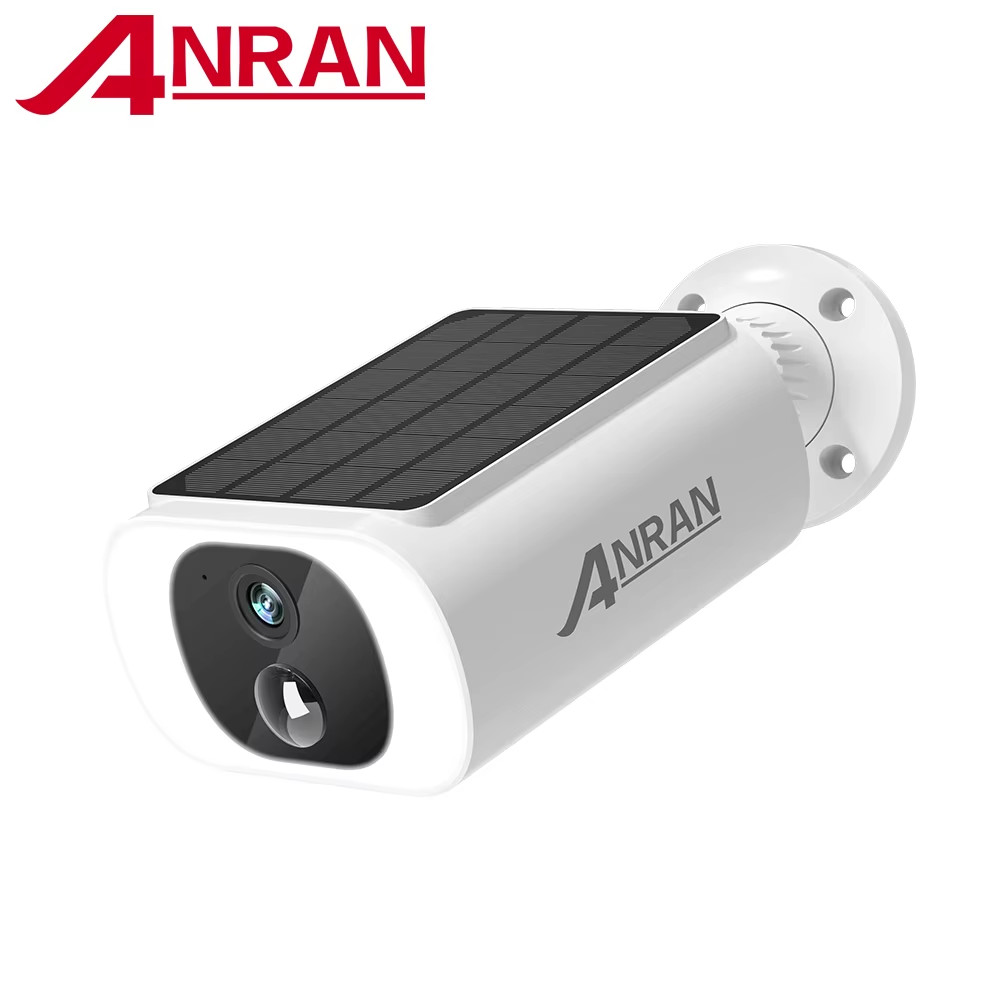 ANRAN 2K Solar Security Camera 3/5MP Outdoor Wireless 2.4G WIFI Camera Battery C