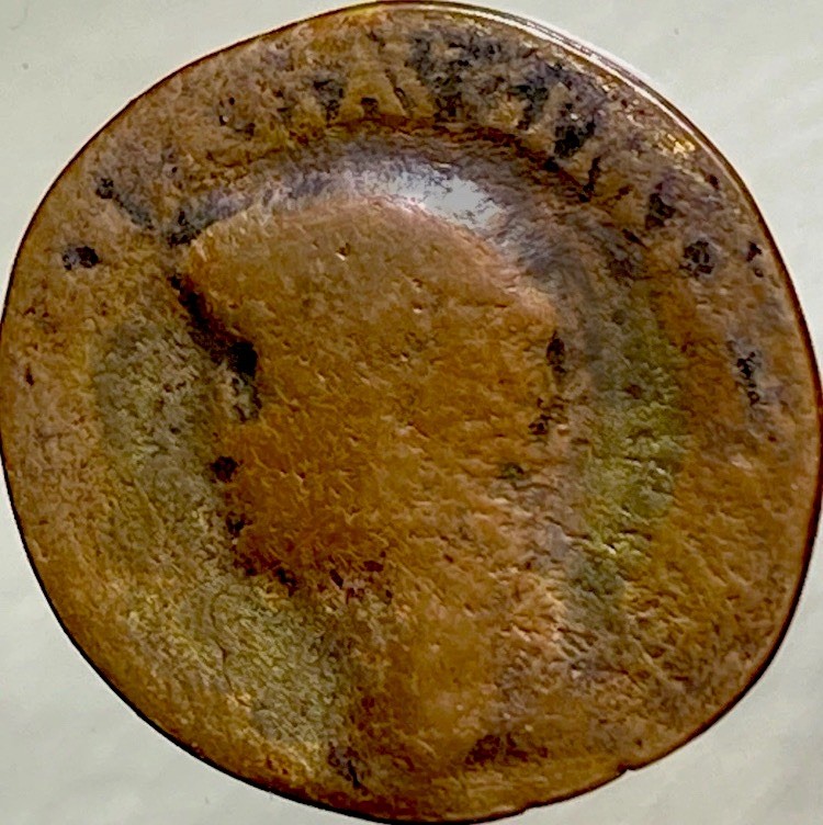 Emperor Claudius I Ancient Roman Coin 41-50 AD Dupondius As Constantia Standing