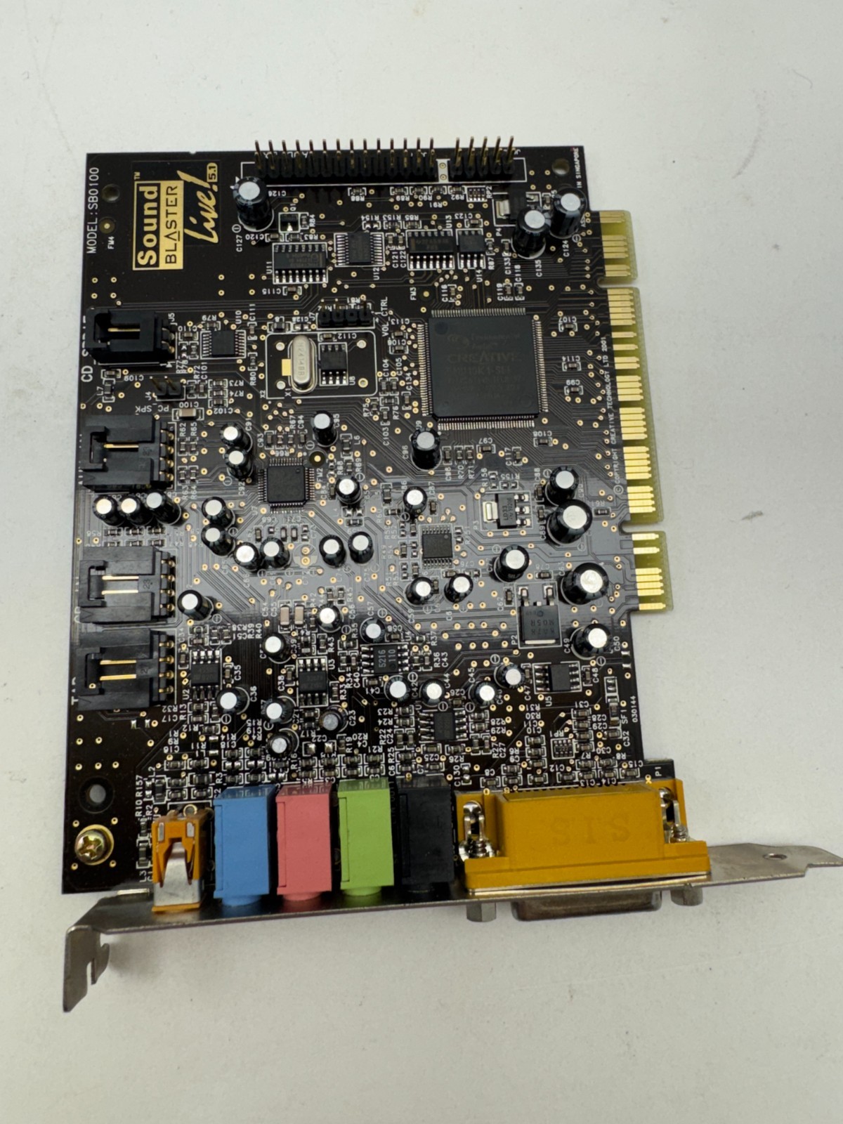 Vintage Creative Sound Blaster Live! 5.1 SB0100 PCI Sound Card - untested