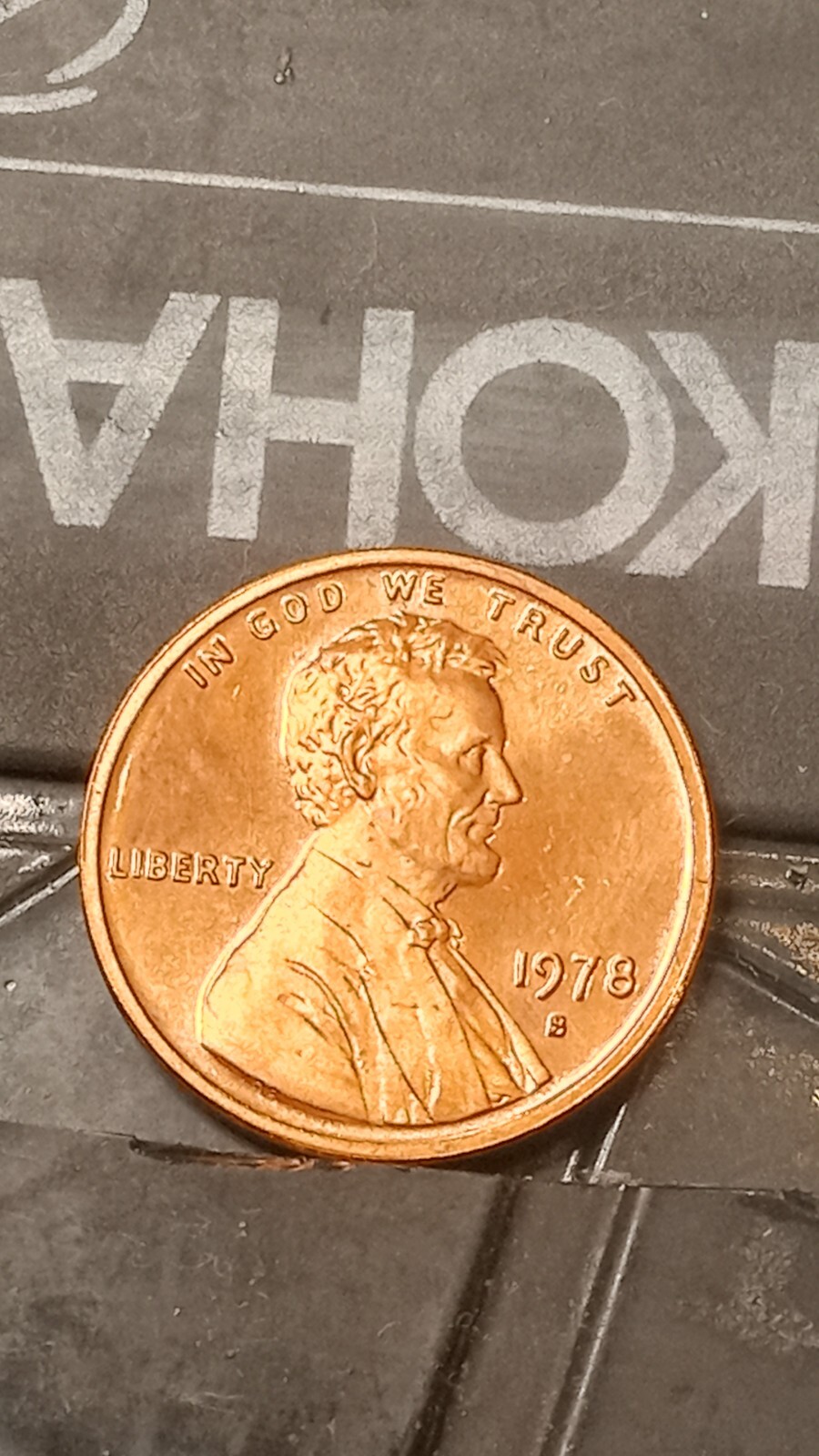 1978-S Lincoln Cent , Uncirculated (Red), Machine Doubling Both Sides