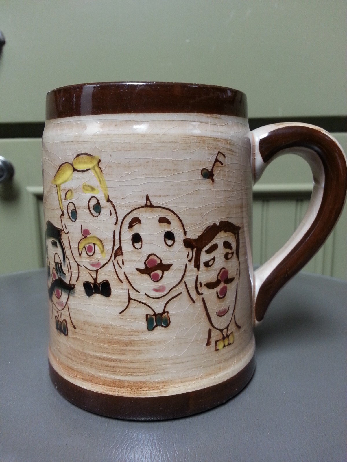 Ceramic Mug Delcoronado by Nasco Sweet Adeline Barbershop Quartet, Vtg