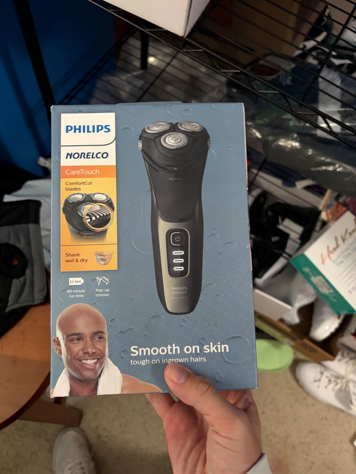Philips Norelco CareTouch, Rechargeable Wet & Dry with Pop-Up Trimmer, S3210/51