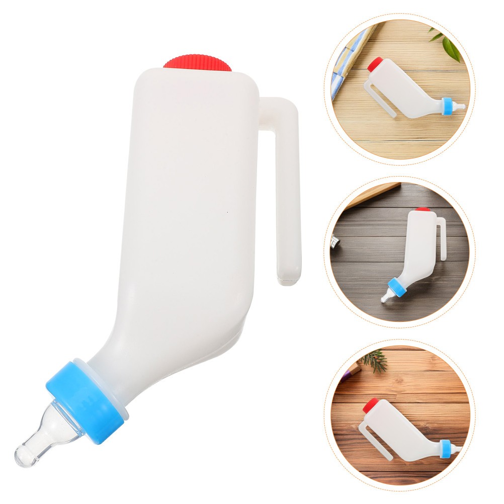 2 Pcs Calf Milk Dispenser Sheep Feeder Goat Lamb Feeding Bottle Pet Nursing
