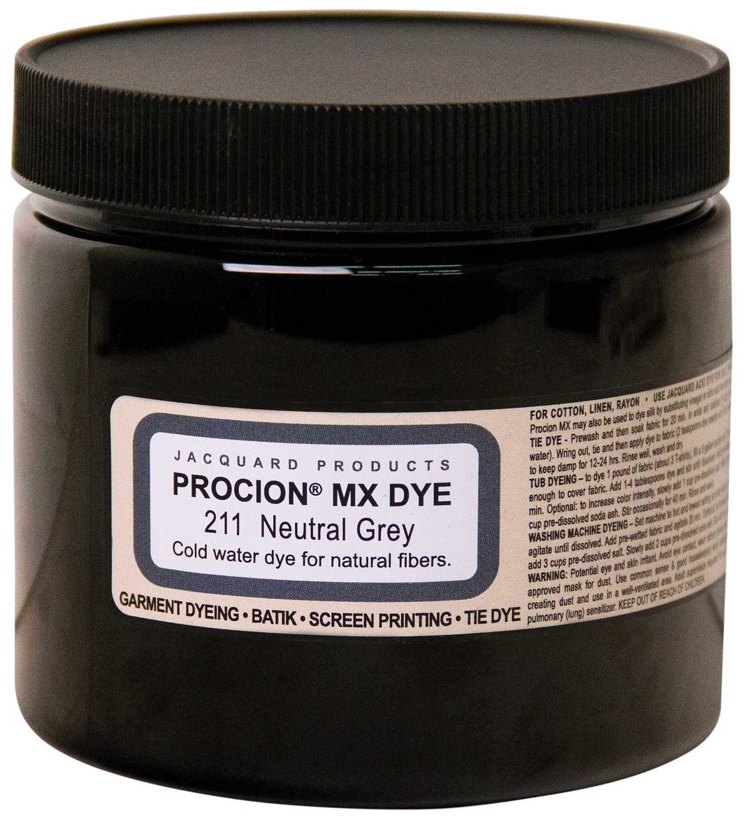 Jacquard Procion MX Dye 8oz-Neutral Gray - 5A002FBN-1GGR7