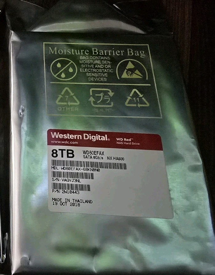 WD Red Plus WD80EFAX 8TB NAS Hard Drive SATA III 6Gb/s 3.5" - NEW! 