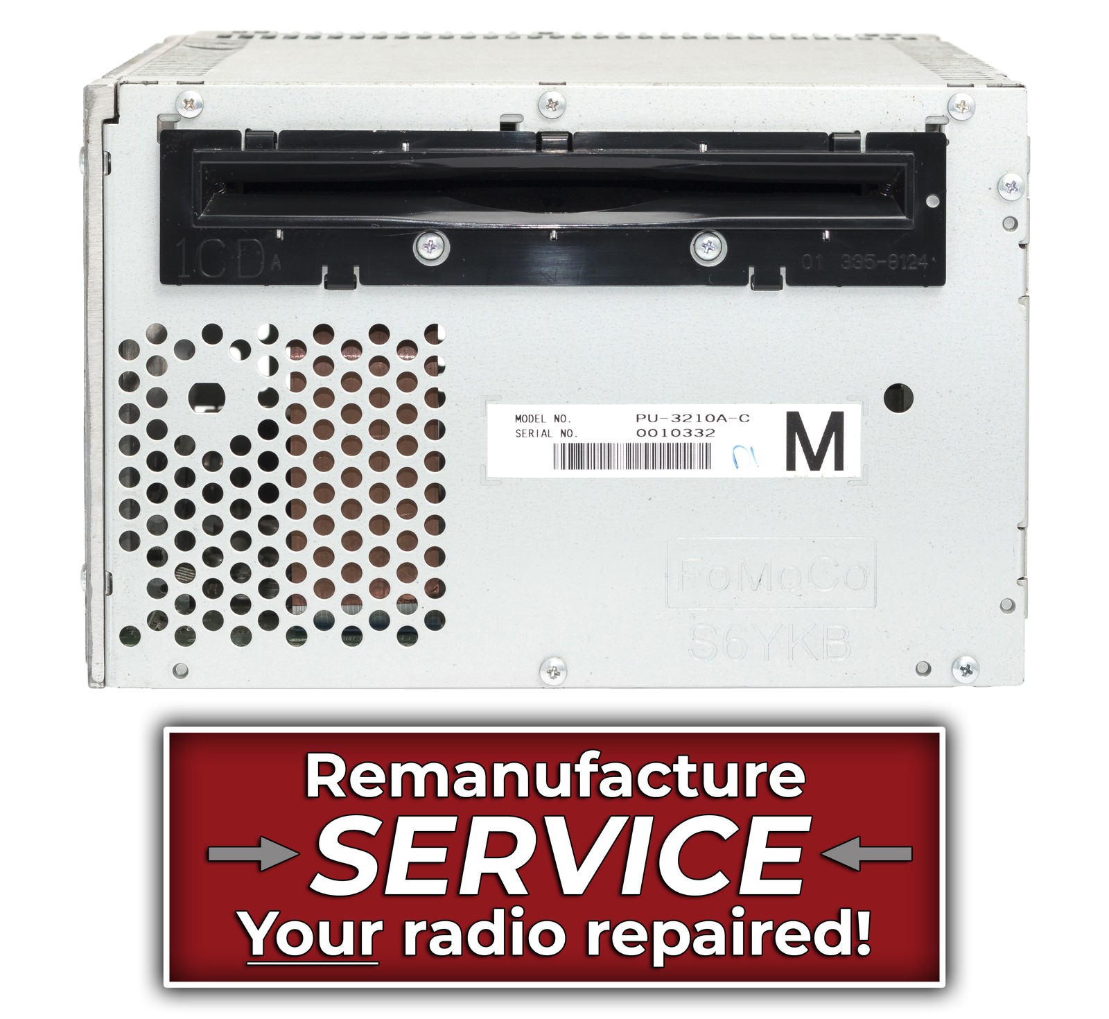 Remanufacture SERVICE for 2010 Ford Mustang AM FM CD Player Radio AR3T-19C107-BC