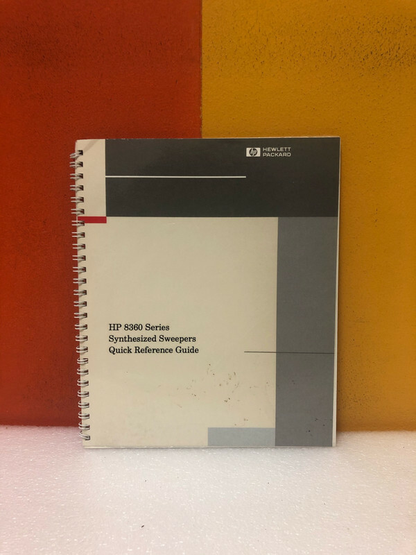 HP 8360 Series Synthesized Sweepers Quick Reference Guide