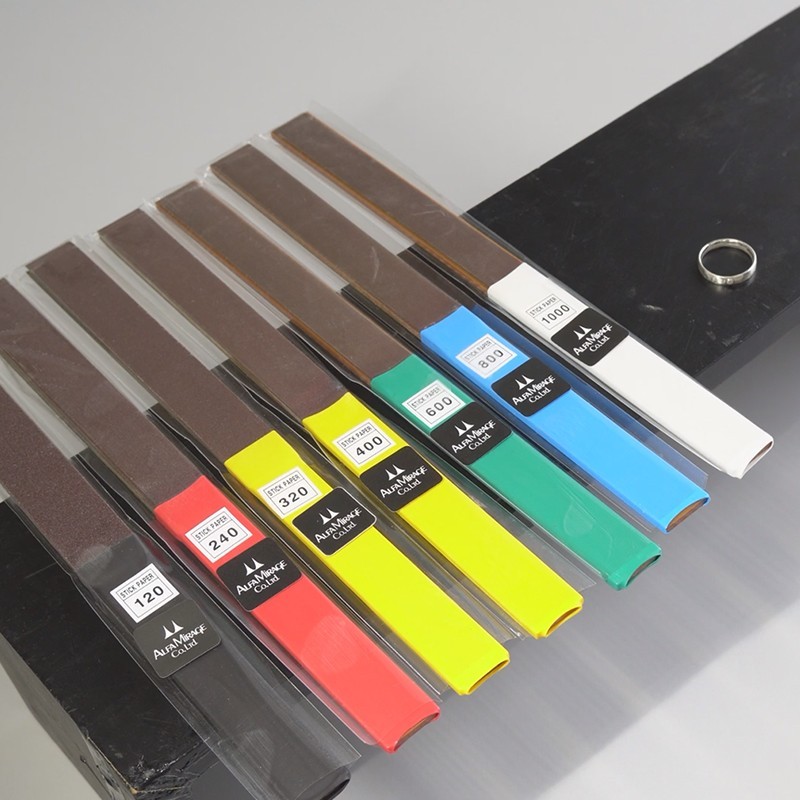 Alfa Mirage 10sheets Waterproof Abrasive Stick Jewelry Sanding Rod