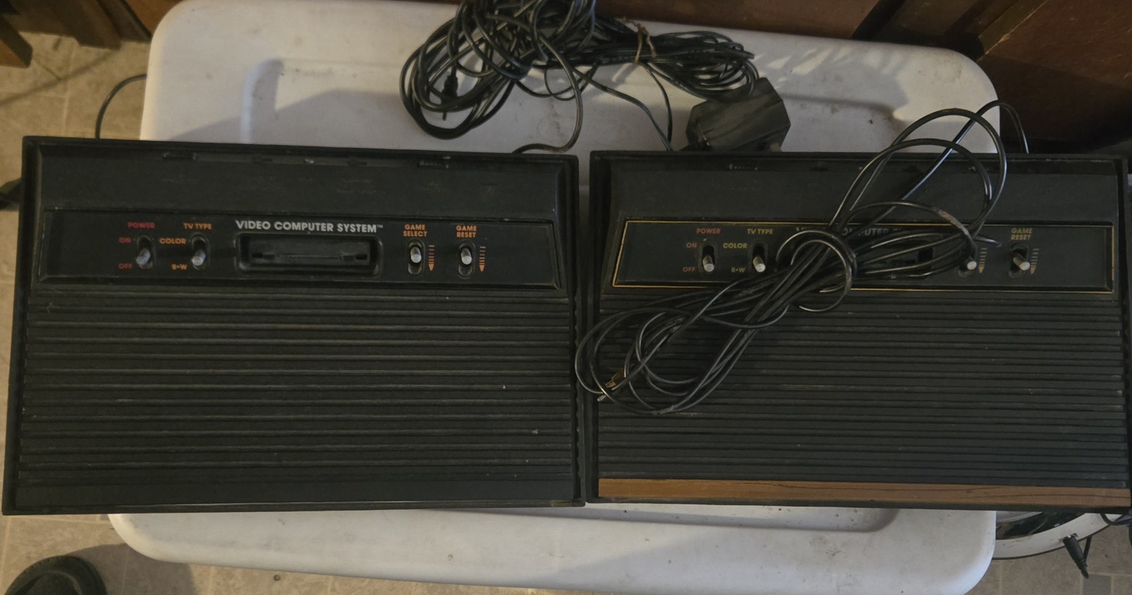 2 Atari Video Computer System Consoles, Joysticks, Paddle Controllers, Games