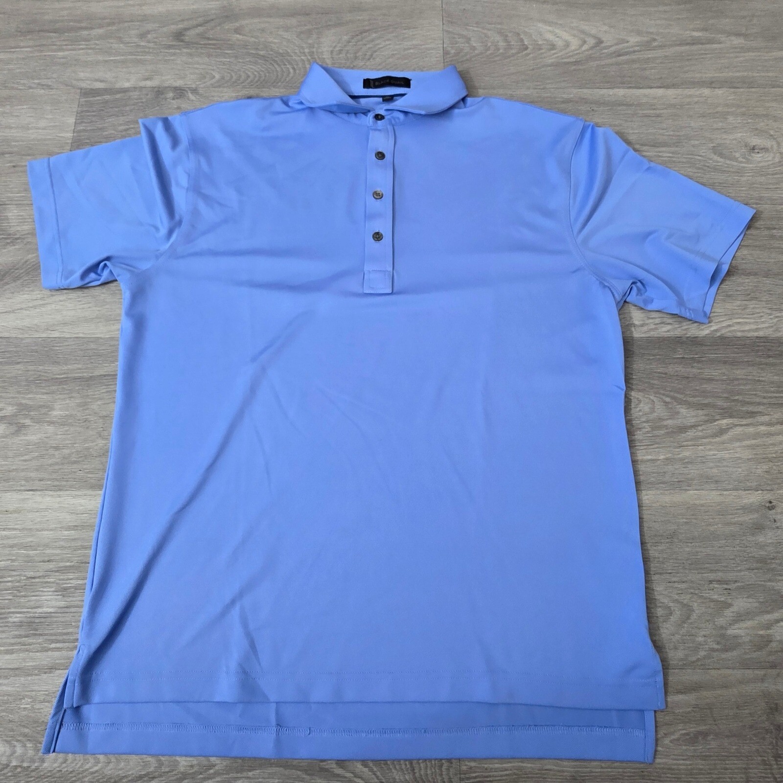 Black Quail Golf Polo Shirt, Moisture Wicking, Mens Size medium