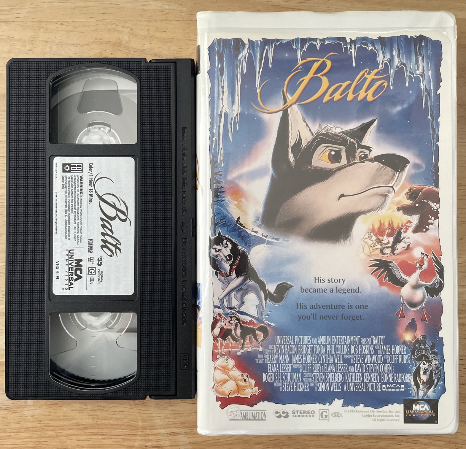 Balto VHS 1996 Clamshell