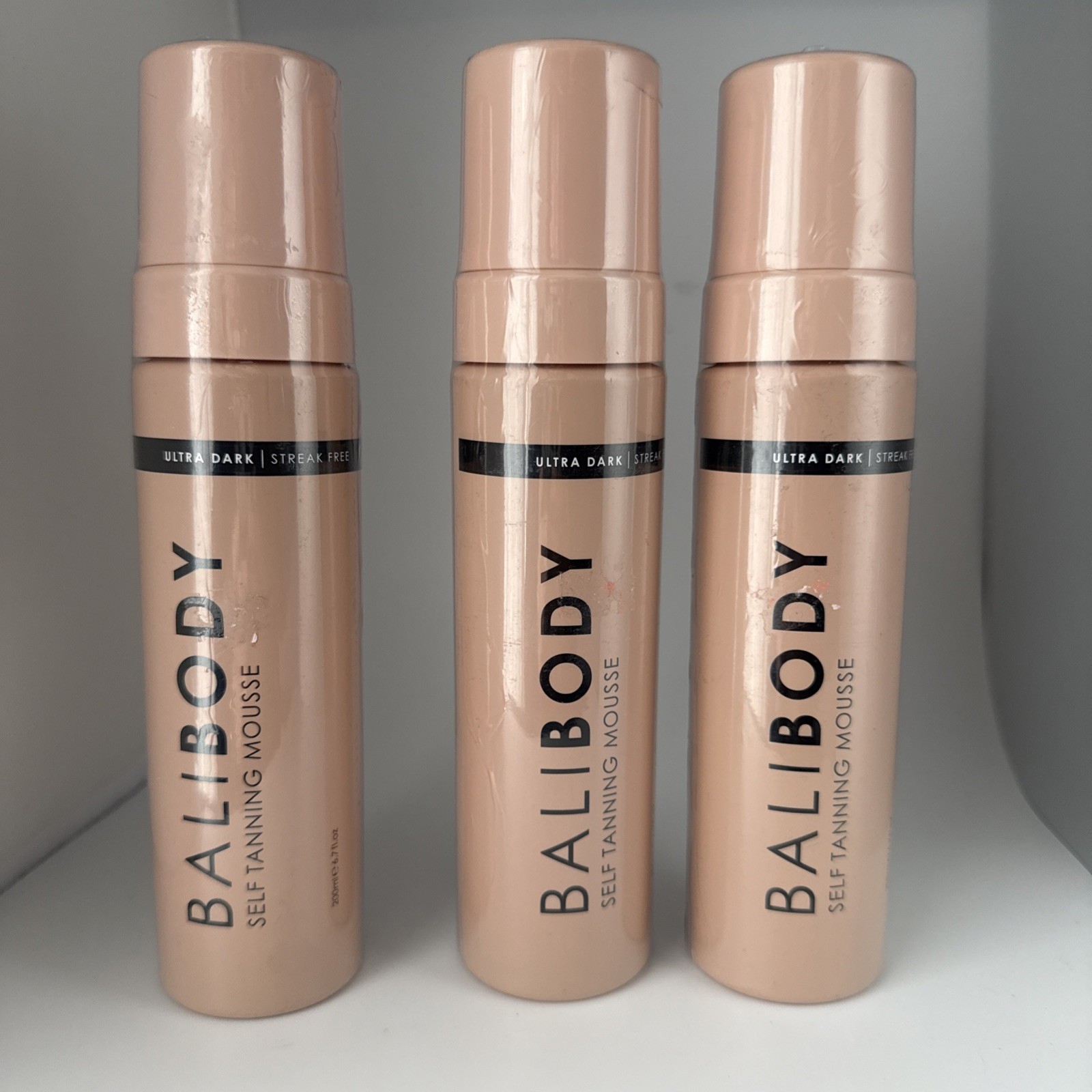 3 Bali Body Ultra Dark Self Tanning Mousse - 6.7 fl oz, New - Sealed