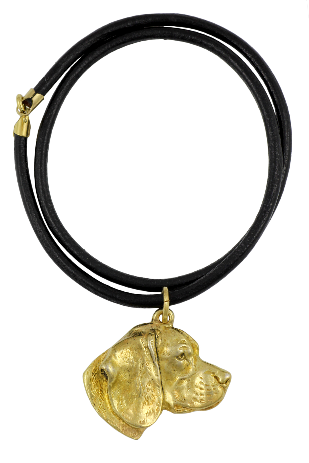 Beagle - Dog Collar, Gold-Plated Pendant For Dog Lovers, Unique Jewelry