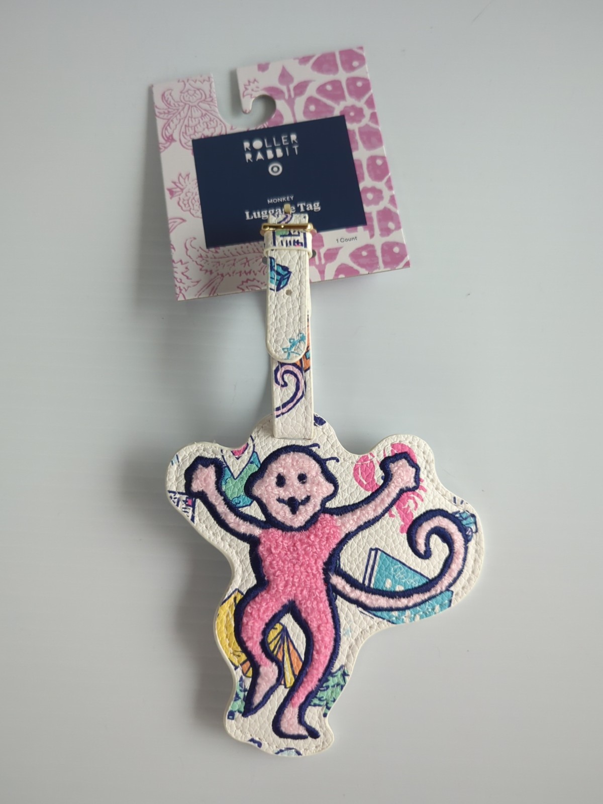 Roller Rabbit X Target Sea Life Monkey Luggage Tag ROADTRIP NEW with TAGS
