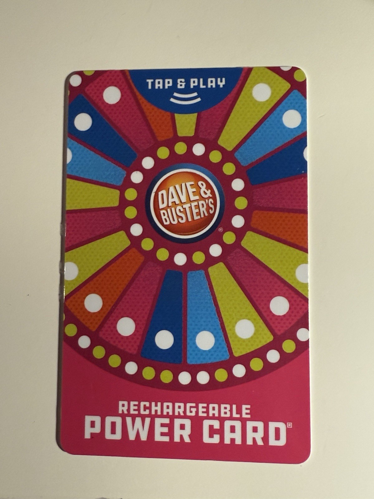 Dave and Buster's Power Card