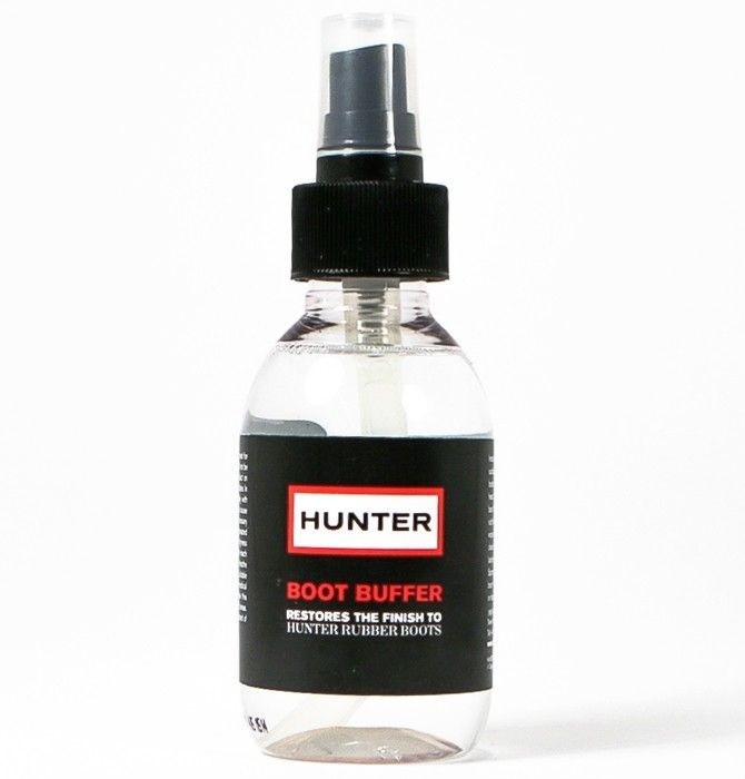 Hunter Rain Boot Buffer Spray Bottle Restores Finish Shine to Rubber Shoes