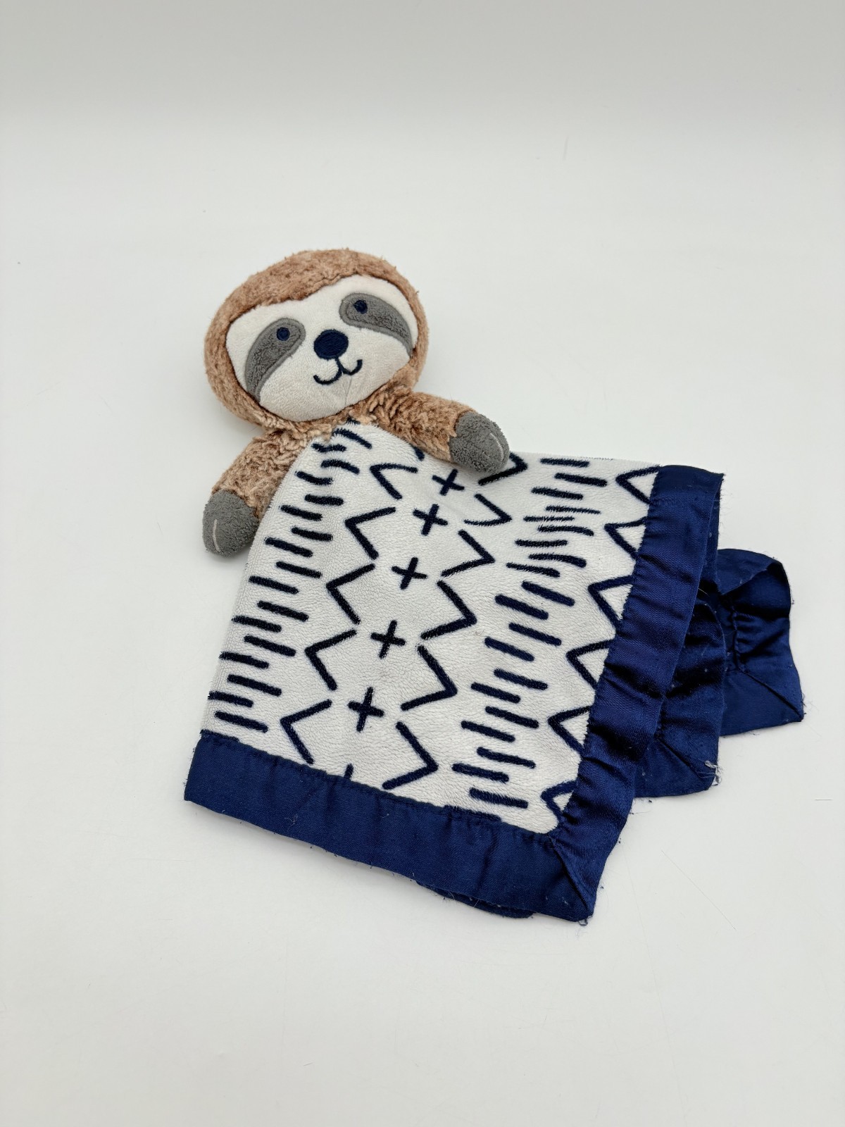 Cloud Island Sloth Lovey Security Blanket Plush Baby Doll White Target Toy 7