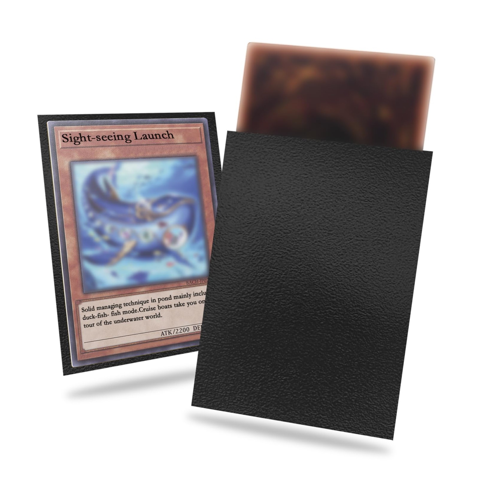 Black Card Sleeve 200 Pack Compatible with Yu-gi-oh 62x89 mm, 