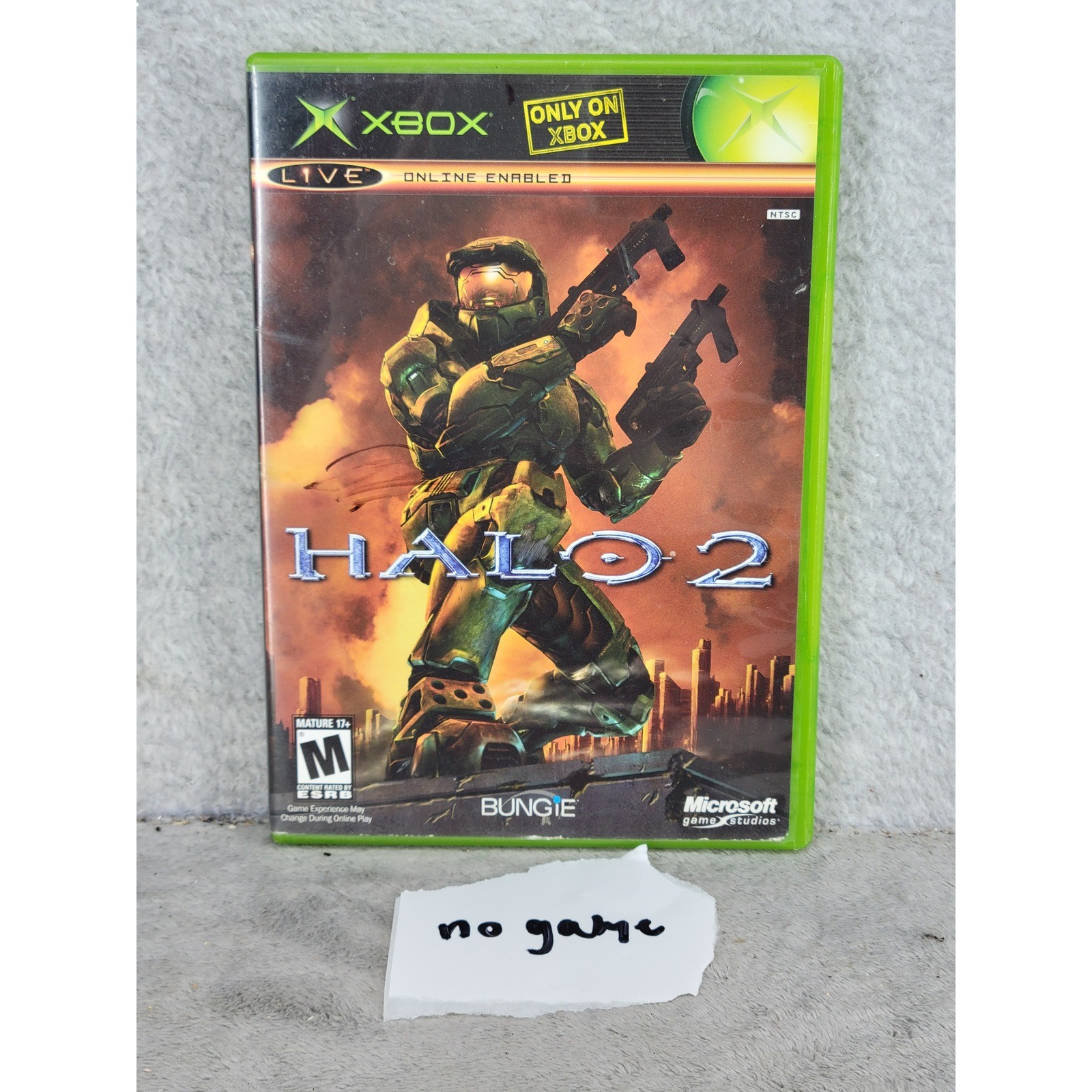 Halo 2 Microsoft Xbox Original Replacement Case and Cover Art ONLY No Game Disc