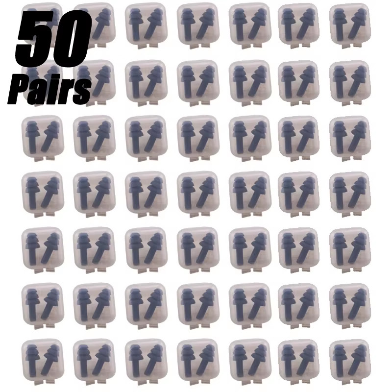 Soft Silicone Earplugs Waterproof Swimming Ear Plugs Reusable Noise Reduction Sl