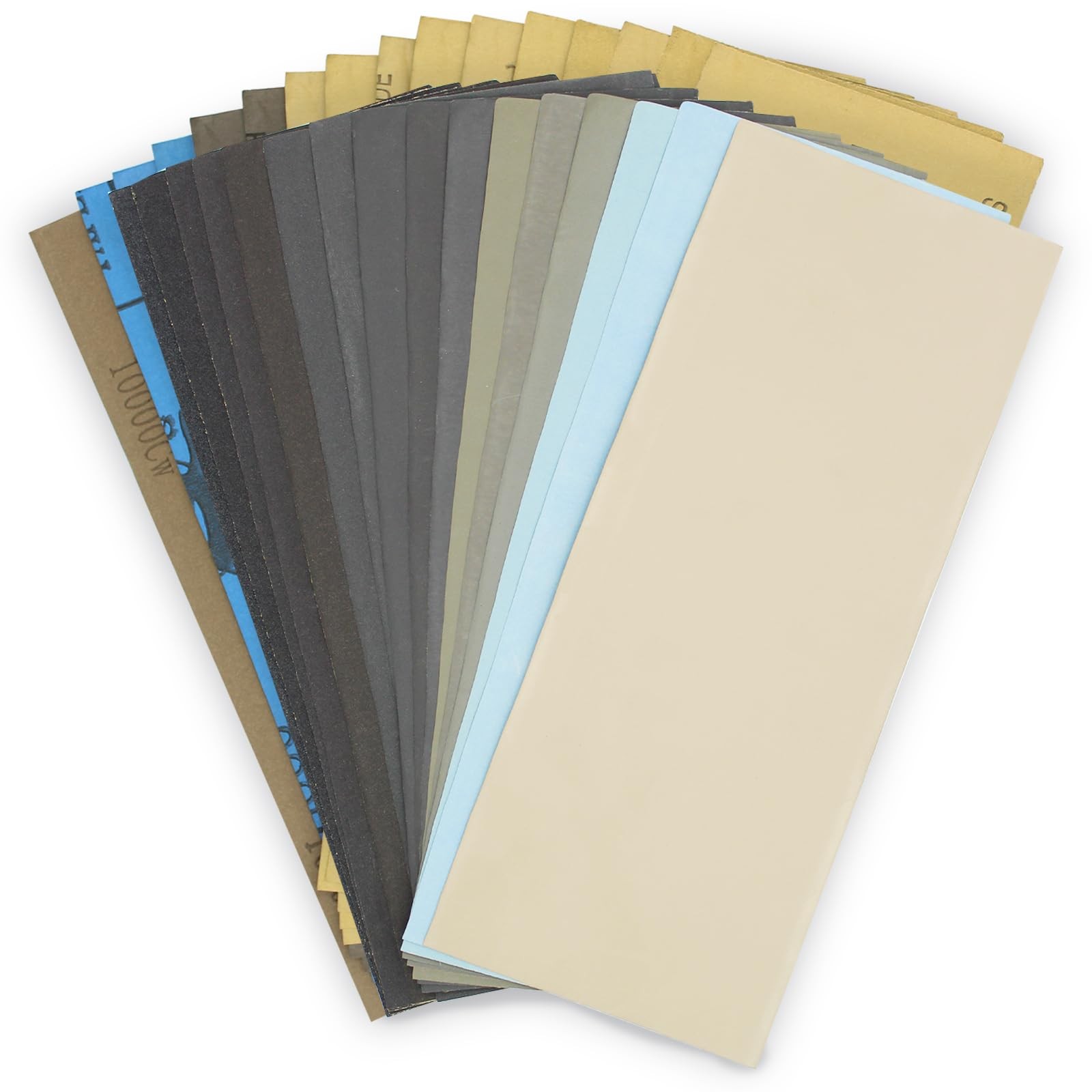 Ultra Fine Water Sandpaper.120 to 2000,3000,5000,7000,8000,10000 Assorted Gri...