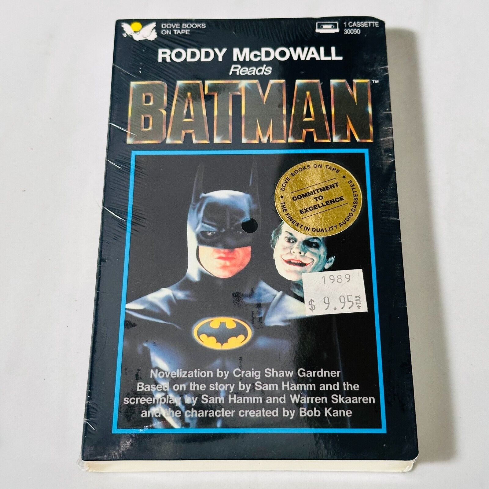 Roddy McDowall reads BATMAN Audio Cassette Book - 1989 Dove Books - Abridged