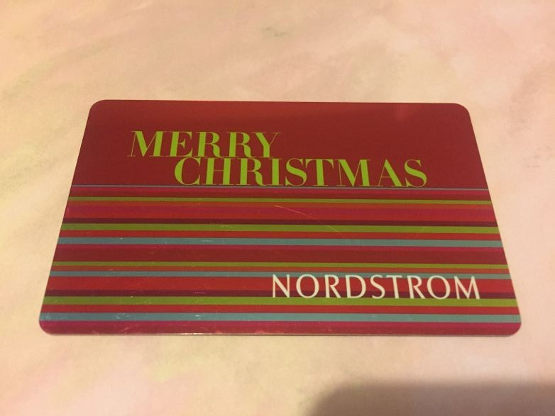 NORDSTROM Merry Christmas ( 2011 ) Foil Gift Card ( $0 )