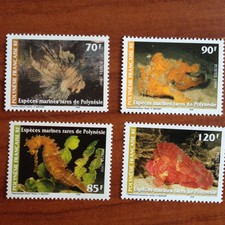 POLYNESIA No 580-583 ** MNH Fauna Fish Seahorse Year 1999