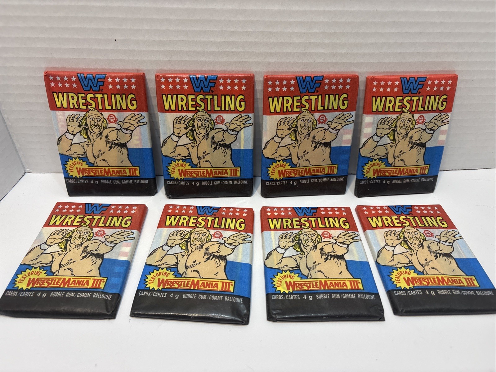 1987 O Pee Chee WWF Wrestling Unopened/Sealed 8 Packs