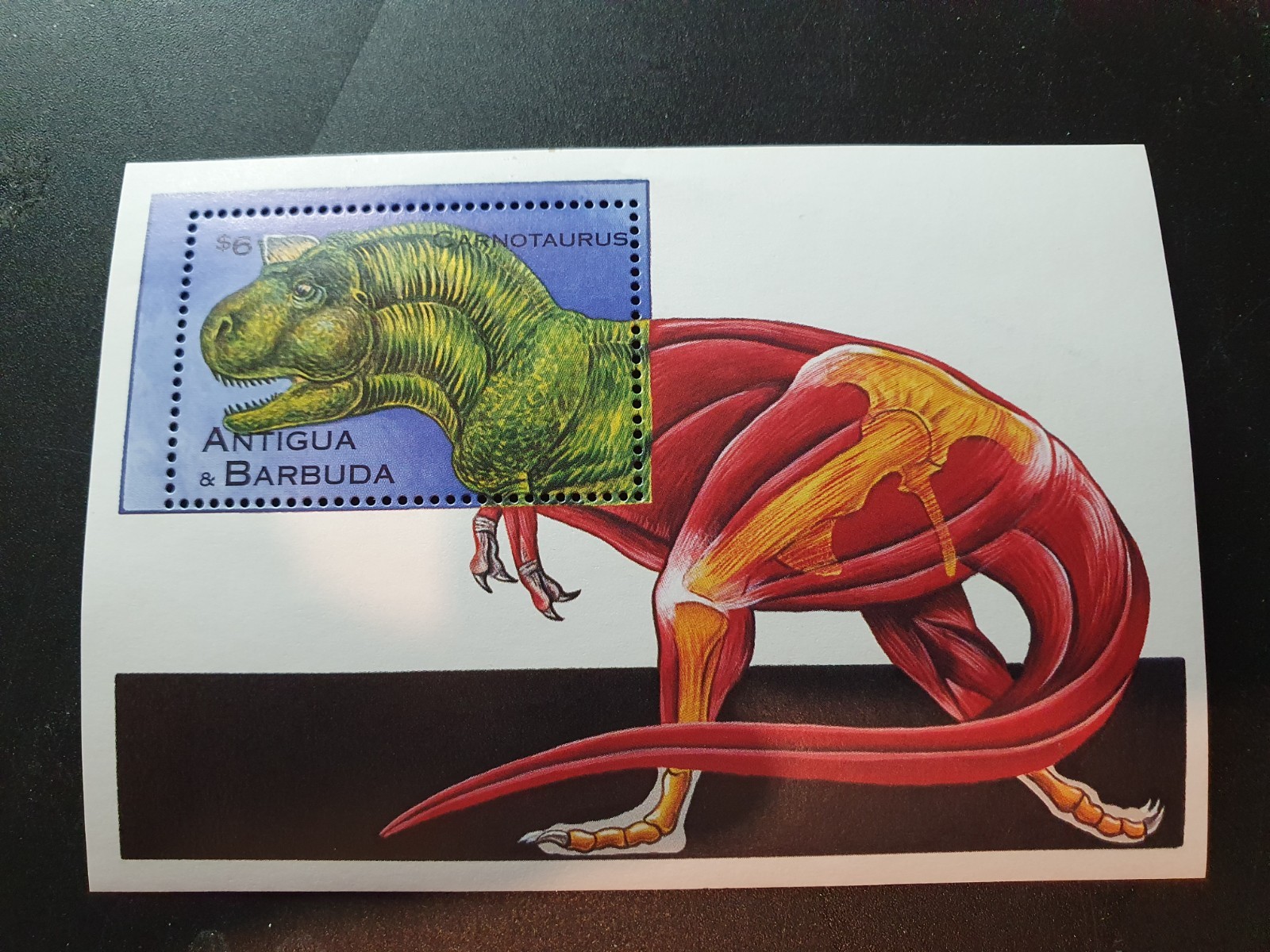 Antigua&Barbuda 1995 / Dinosaurs - Carnosaurus / 1v ms  #3960