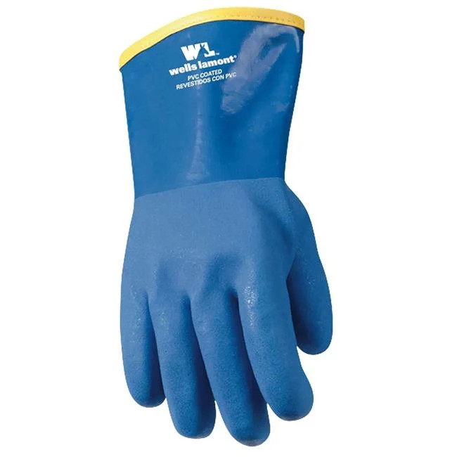 Wells Lamont 7805351 Unisex Winter Lined Chemical Gloves Blue - One Size