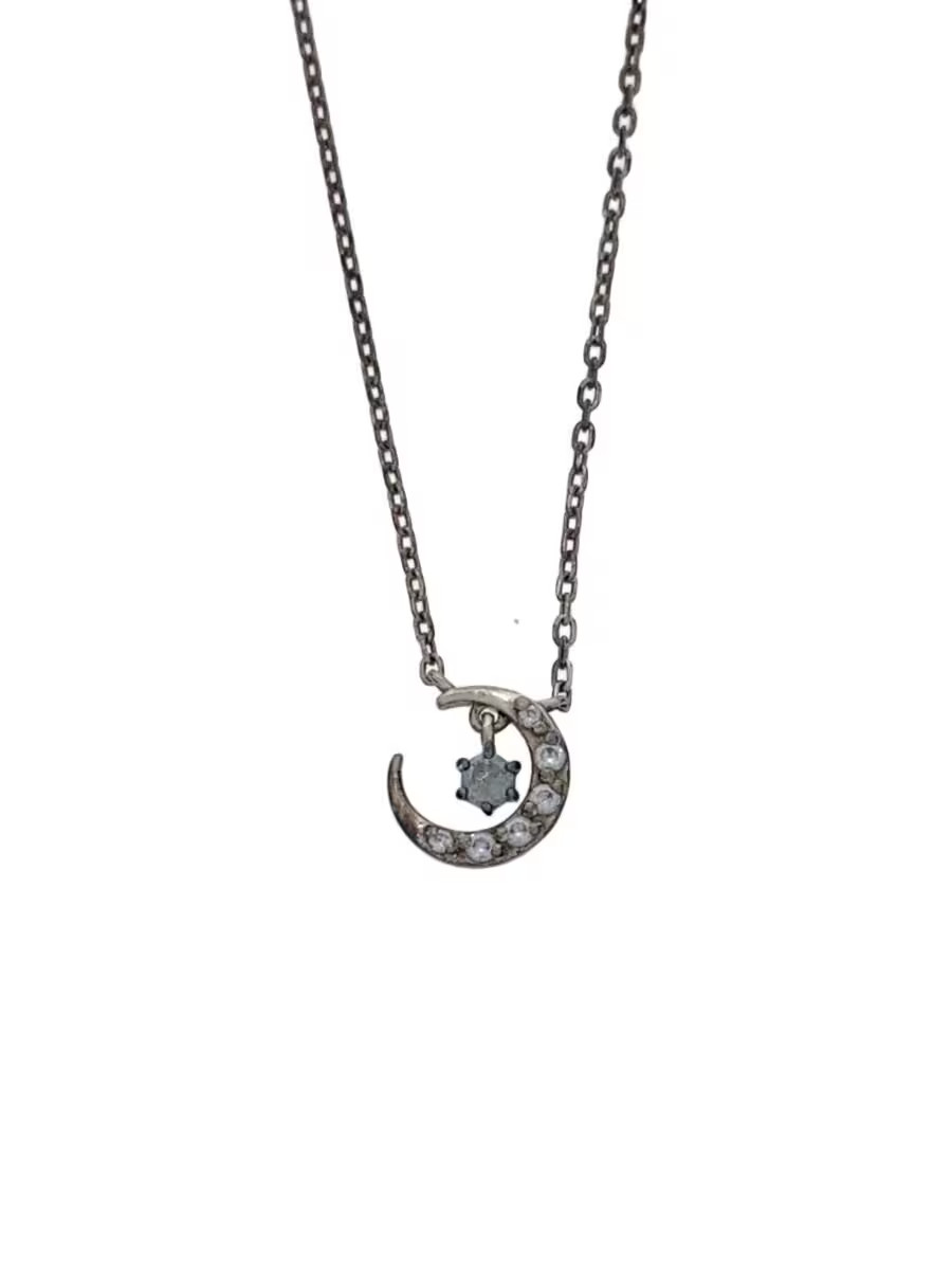 4 Moon Necklace Slv With Pendant Ladies M1p69
