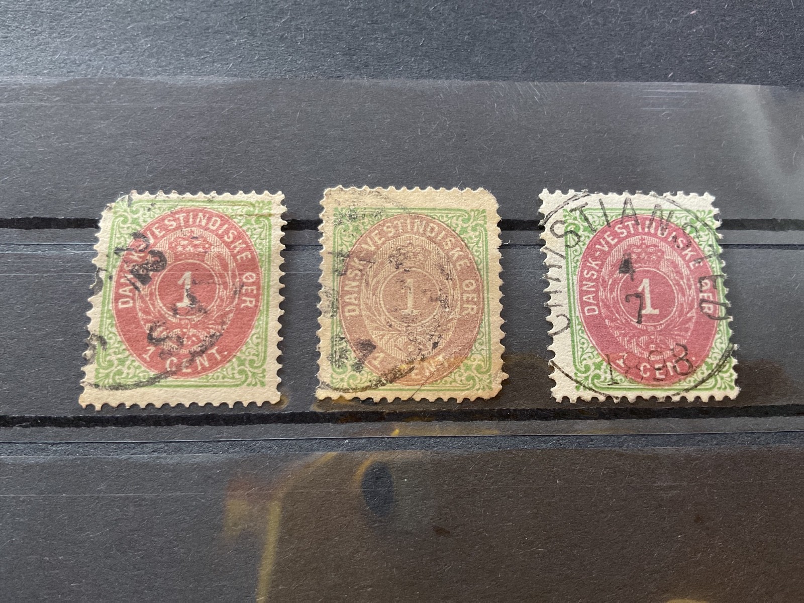 Danish west indies 1873 1 cents used stamps B3361
