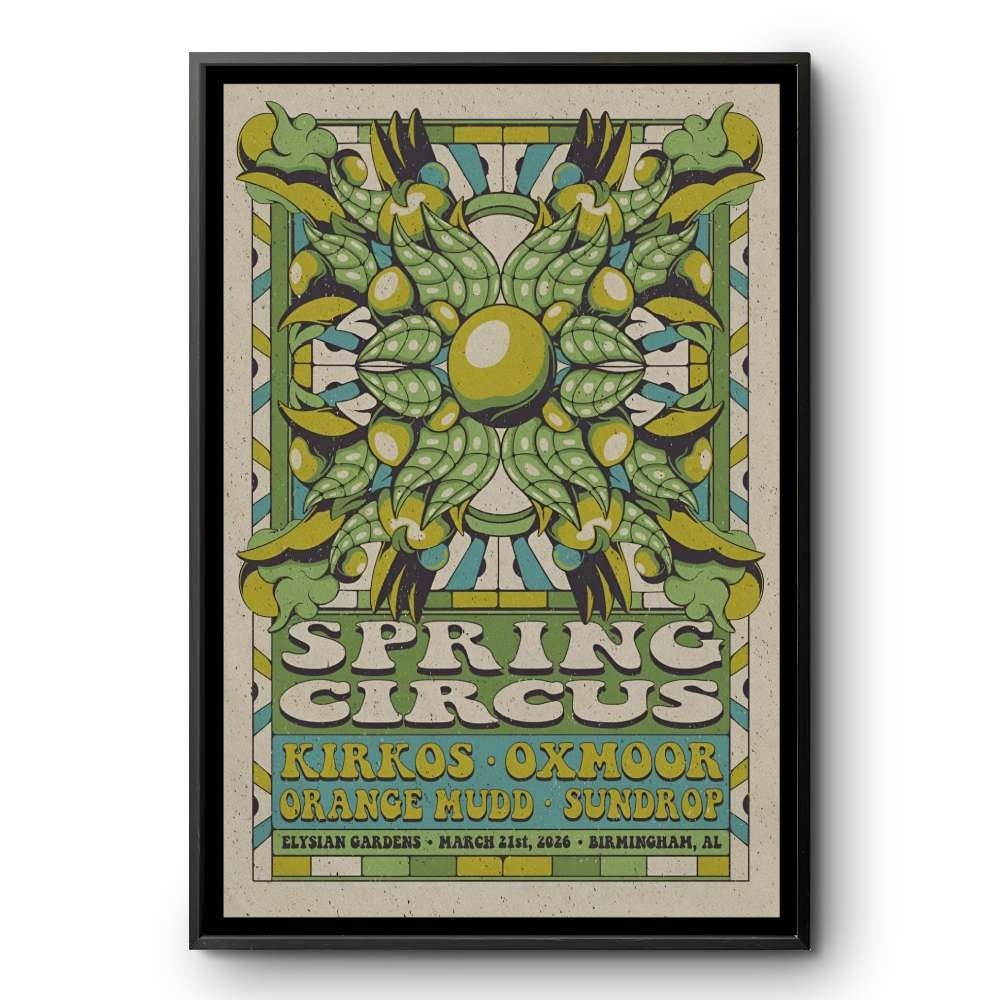 HOT! Spring Circus 3/21/2026 Elysian Gardens In Birmingham AL Poster