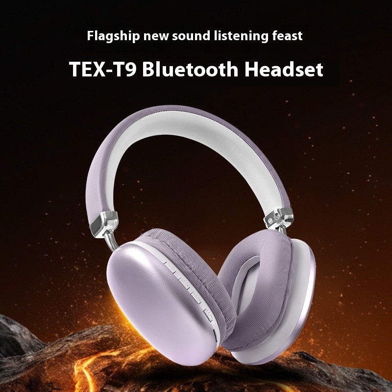 TEX-T9 Bluetooth Headset Wireless Headphone Head-mounted